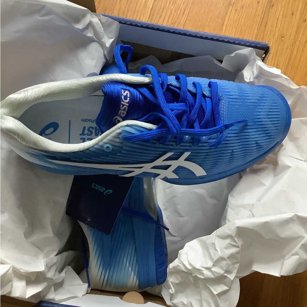 ASICS Solution Speed FF Women's Shoes - Tennis, Pickleball, Blue and White